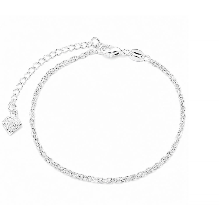 Foto 1 do Produto Pulseira folheada a prata com malha meia corda