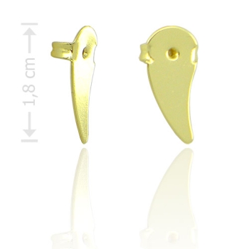 Tarraxa para brincos ear cuff folheada a ouro