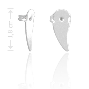 Tarraxa para brincos ear cuff folheada a prata